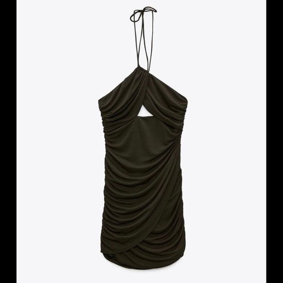 Zara Draped Mini Dress - Picture 2 of 8